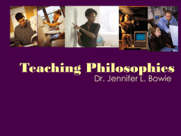 Teaching Philosophies - Georgia State University