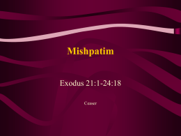 Mishpatim - The Jewish Home