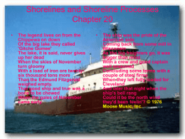 Shorelines and Shoreline Processes Chapter 20