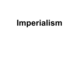Imperialism - Center Joint Unified School District