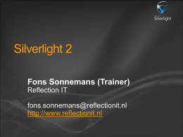 Silverlight 2 - Reflection IT