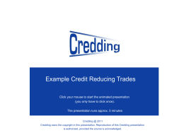 Explanation Credit Reducing Trades