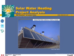 Solar Water Heating Project Analysis