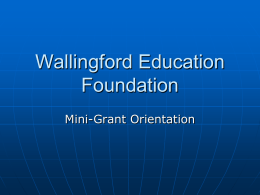 Wallingford Education Foundation