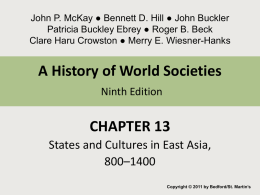 Chapter 13 States and Cultures in East Asia