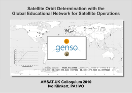 Satellite Orbit Determination with the Global Educational