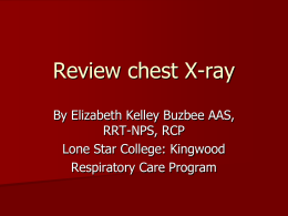 Review chest X-ray - Kingwood Application Server