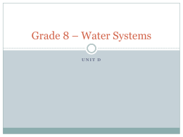 Grade 8 – Water Systems