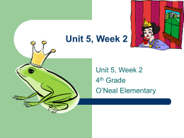 Unit 5, Week 2 Powerpoint final