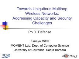 Towards Ubiquitous Multihop Wireless Networks: Addressing