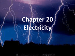 Chapter 20 Electricity