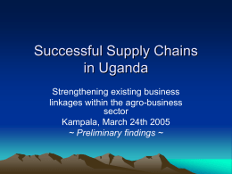 Successful Supply Chains in Uganda