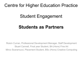 Centre for Higher Education Practice Student Engagement