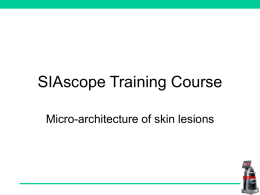 SIAscope training course