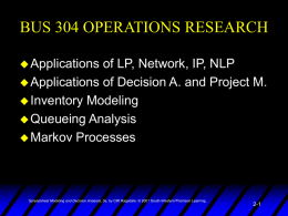 Spreadsheet Modeling & Decision Analysis: