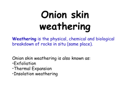 Onion skin weathering