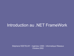 Architecture .NET FrameWork