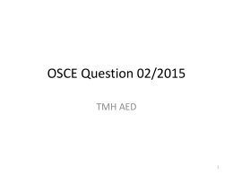 OSCE Question 02/2015