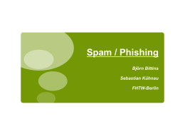 Presentation SPAM / phishing