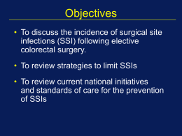 Preventive Strategies for Surgical Site Infections