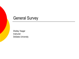 General Survey - DeSales University