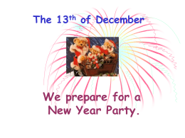 Preparing to the New Year Party