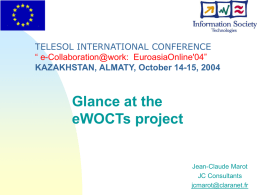 eWOCTs at a glance