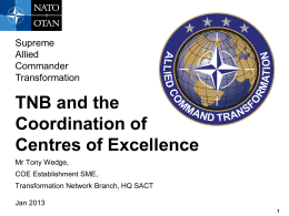 NATO COE Briefing