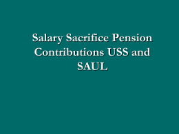 Salary Exchange for Pension Contributions (SEPC)