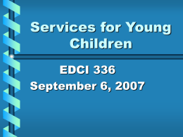 Services for Young Children