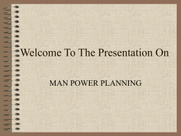 Welcome To The Presentation On