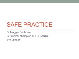 Safe Practice - London Sexual Health