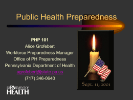 Public Health Preparedness