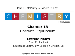 Chemistry: McMurry and Fay, 5th Edition