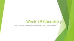Week 29 Chemistry