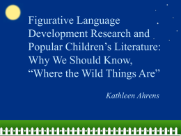 Figurative Language Development Research and Popular