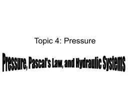 Topic 4: Pressure