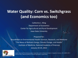Water Quality Trading for Agricultural Nonpoint Sources