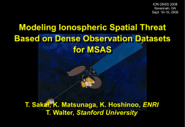 Modeling Ionospheric Spatial Threat Based on Dense
