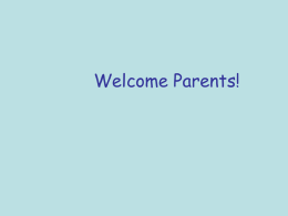 Welcome Parents! - Kettering City School District