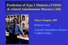 Prediction of Type 1 Diabetes Mellitus