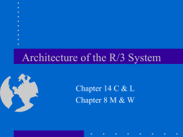 Architecture of the R/3 System
