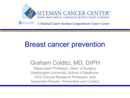 Epidemiology and prevention of breast cancer