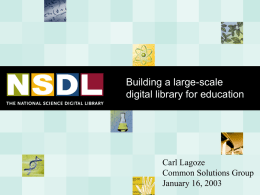 Building a large-scale digital library for education