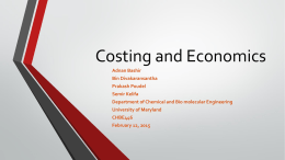 Capital costs.. - University of Maryland, College Park
