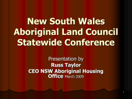 New South Wales Aboriginal Land Council Statewide Conference