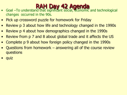 RAH Day 5 Agenda