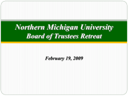 Northern Michigan University Budget Hearing