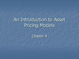 Lecture Presentation to accompany Investment Analysis