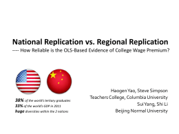 National Replication vs. Regional Replication: How
